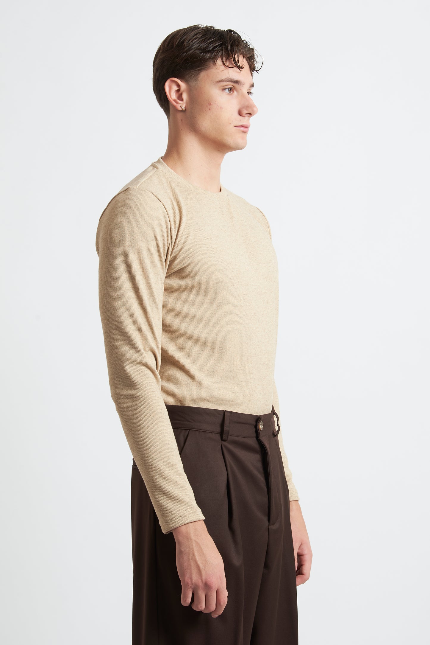 T-shirt m/lunga viscosa regular