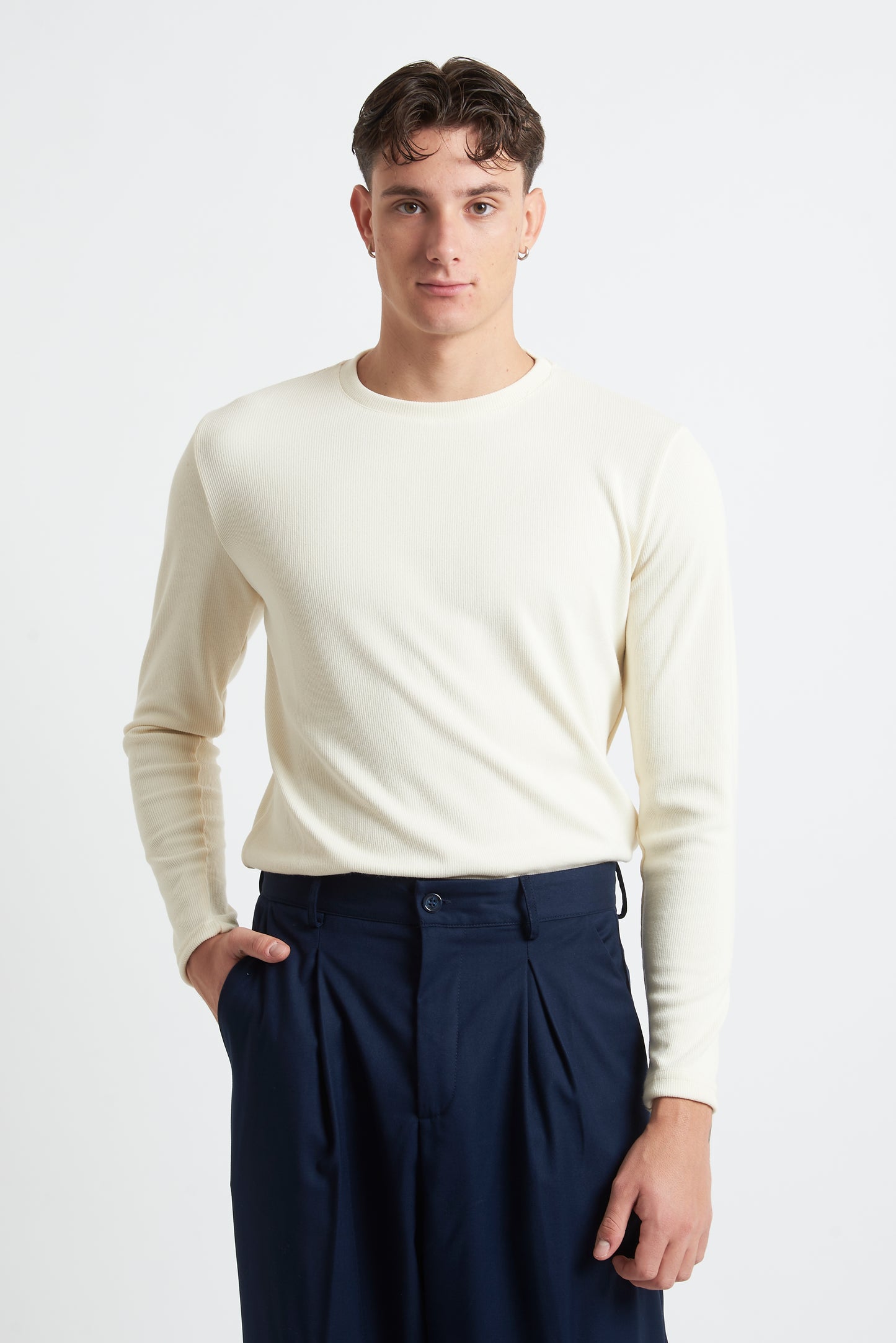 T-shirt m/lunga viscosa regular