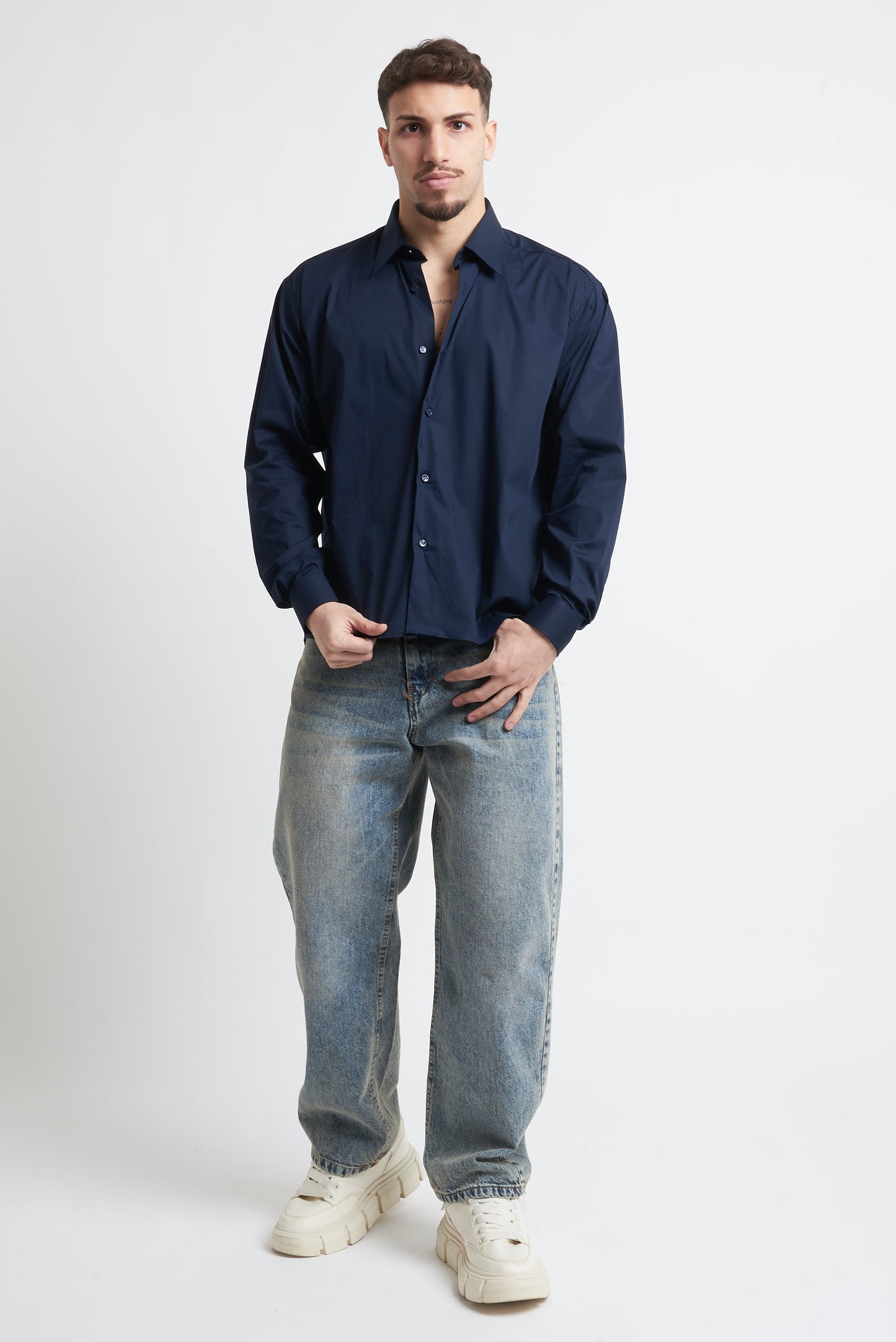Camicia unita crop