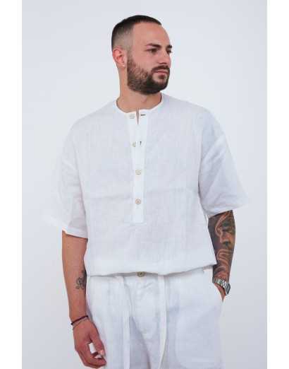 Camicia 4 bottoni effetto...