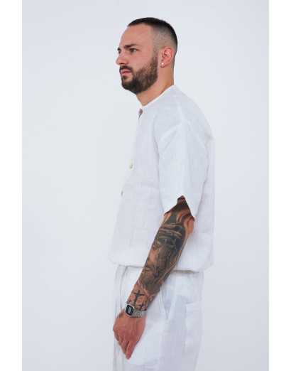 Camicia 4 bottoni effetto...