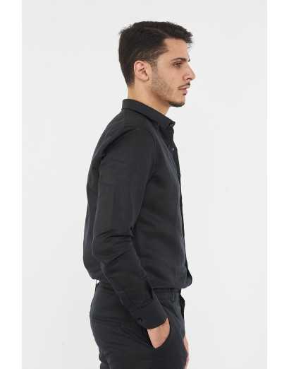 camicia regular misto lino...