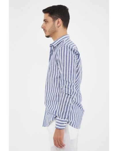 camicia regular rigata...