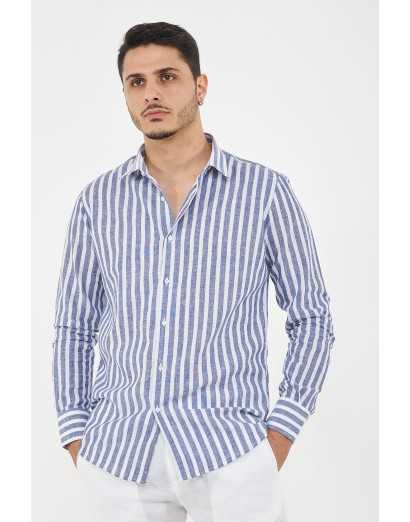 camicia regular rigata...