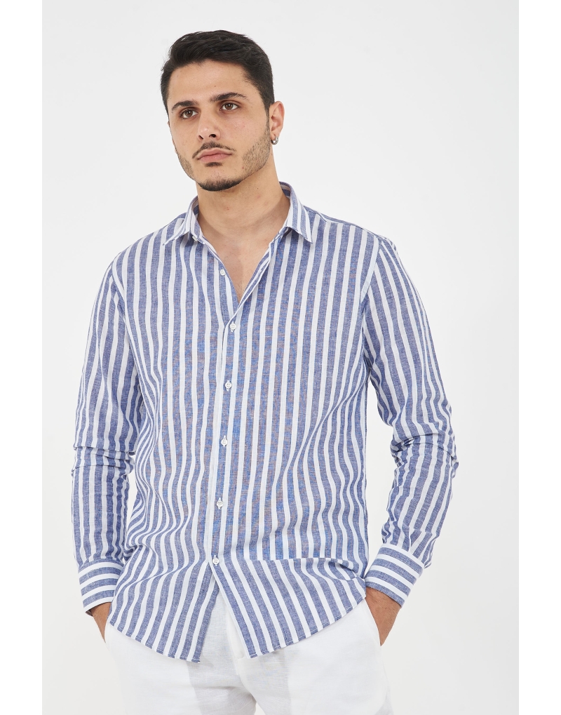 camicia regular rigata...