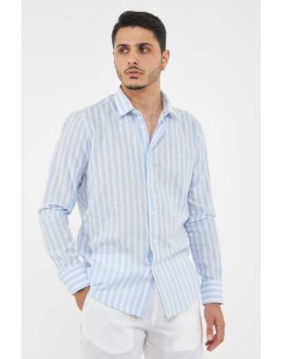 camicia regular rigata...