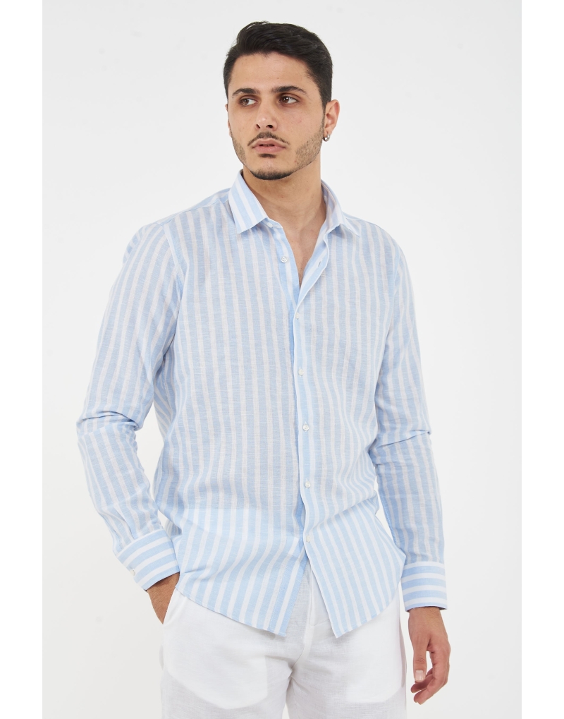 camicia regular rigata...