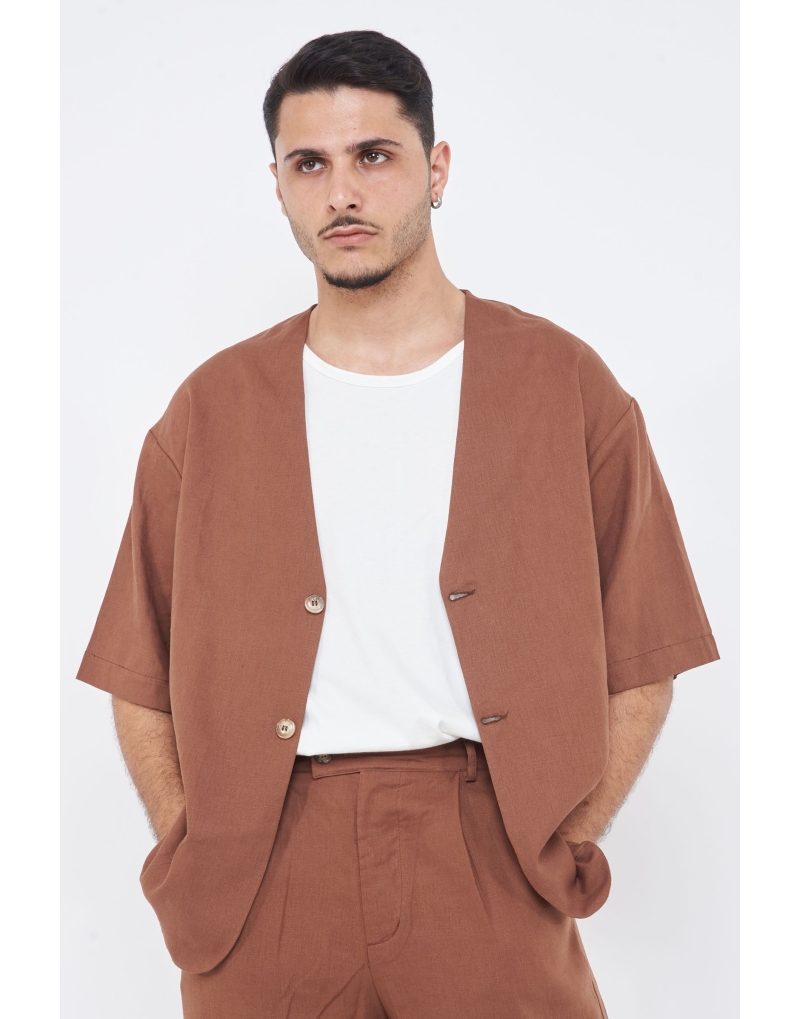 Camicia mono petto oversize...
