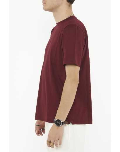 T shirt Tex scozia bordò