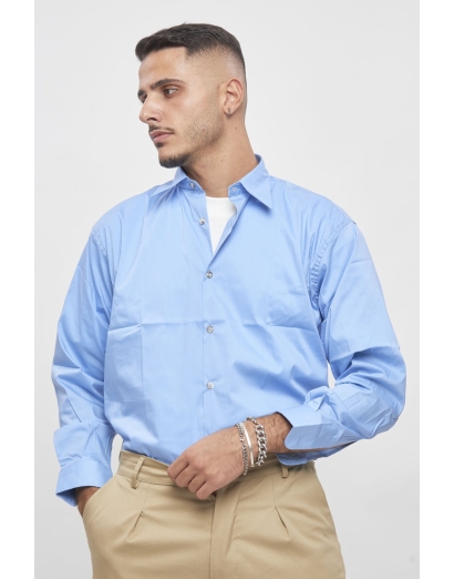 Camicia oversize tinta...