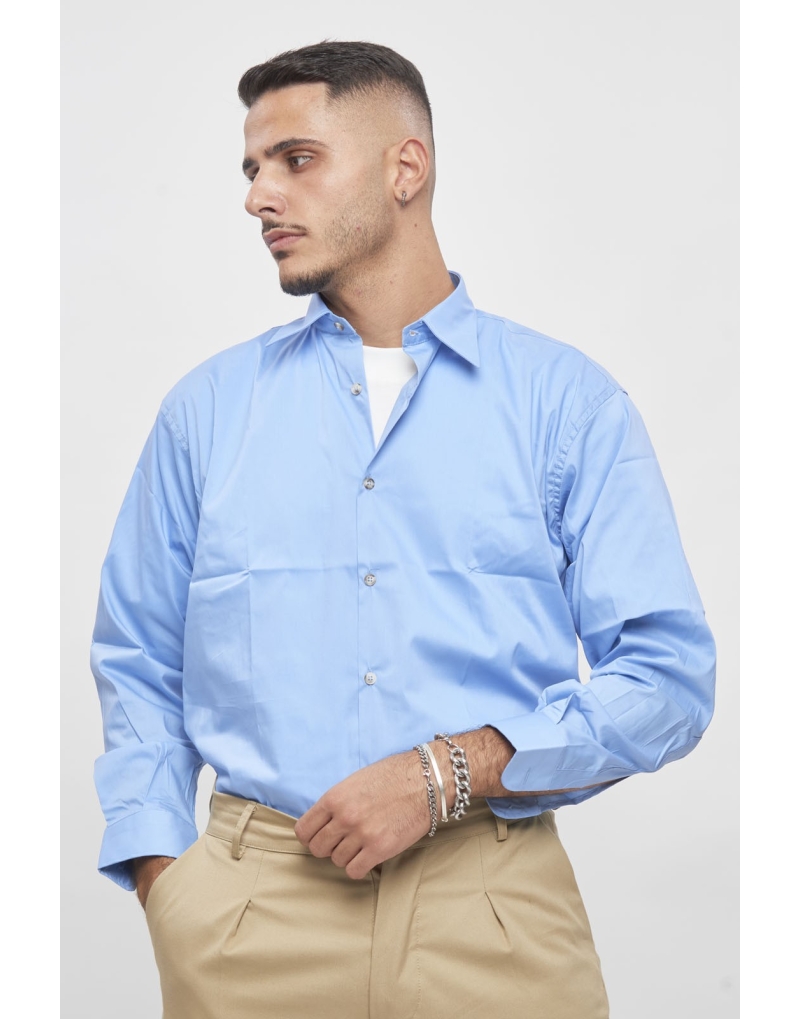 Camicia oversize tinta...
