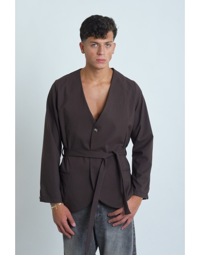 Kimono con cinta fianchi moro