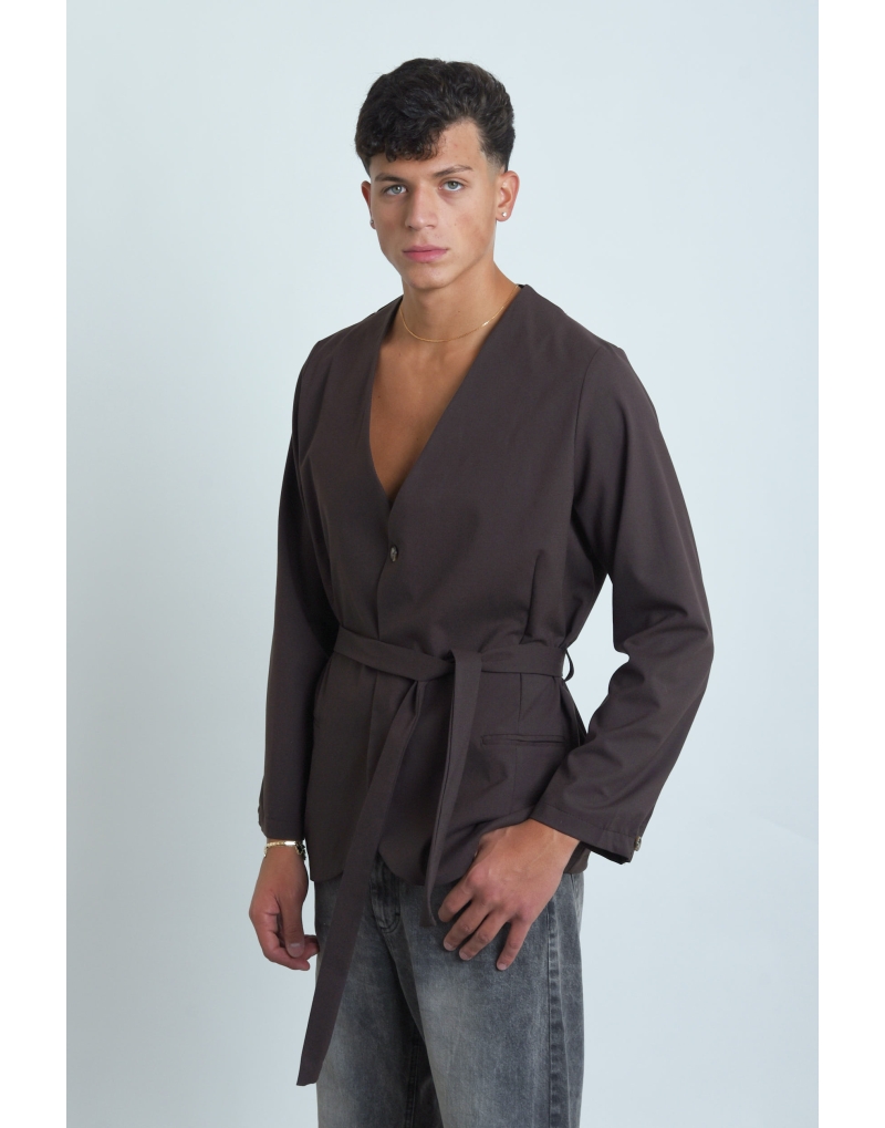 Kimono con cinta fianchi moro