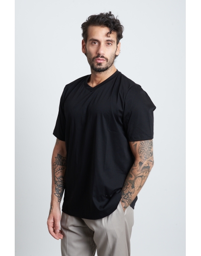 T shirt scollo a V filo di...