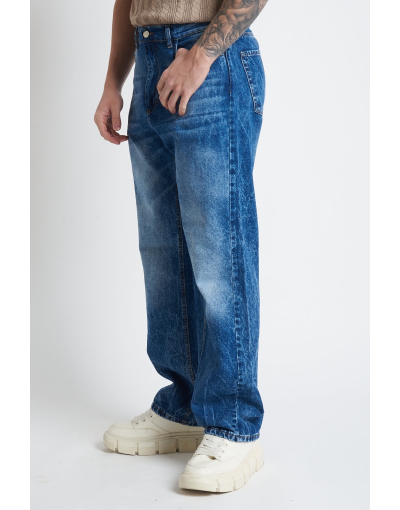 Denim 100%cotone blu