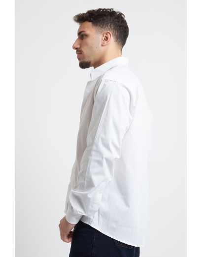 Camicia cropped in cotone