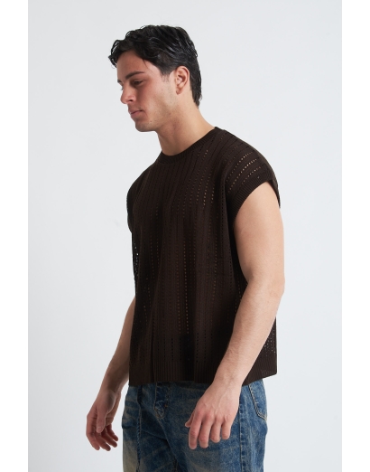 Maglione cropped giro manica