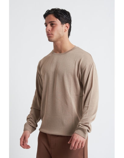 maglione rasato giro collo...