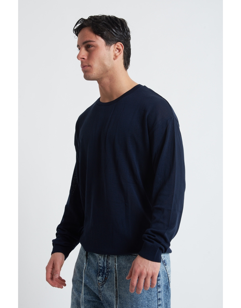 maglione rasato giro collo...