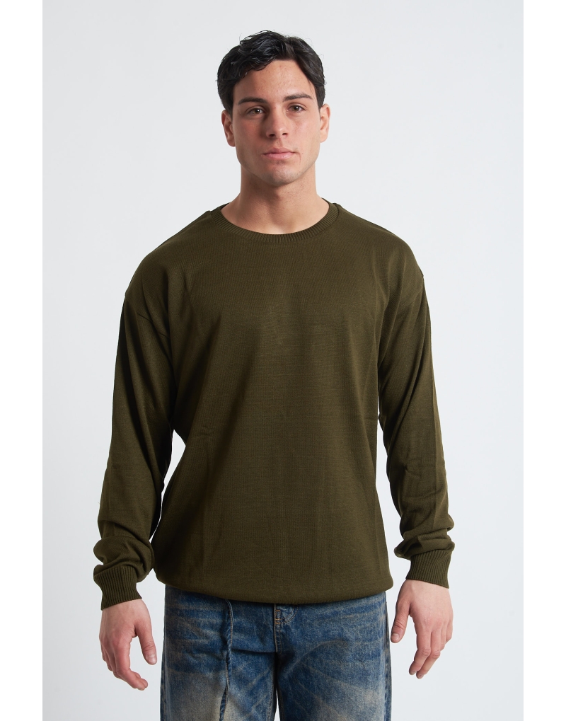 maglione rasato giro collo...