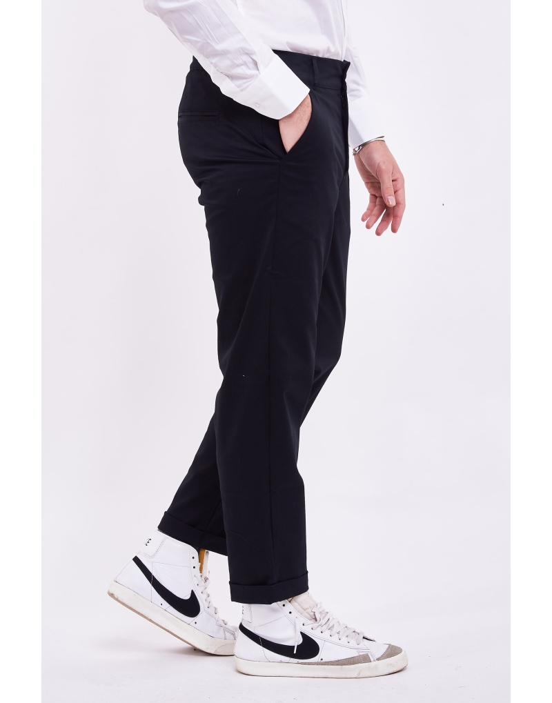 Pantaloni gabardina a caviglia