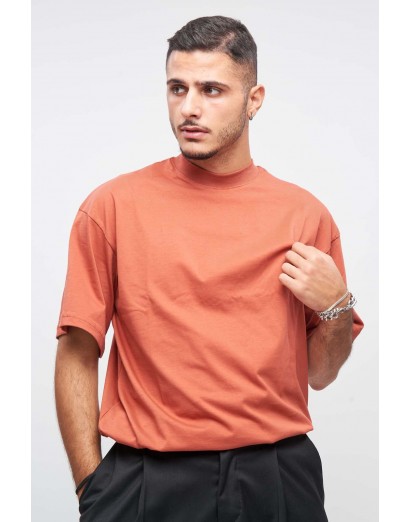 T shirt oversize mezzo collo