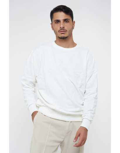 Felpa in cotone oversize...