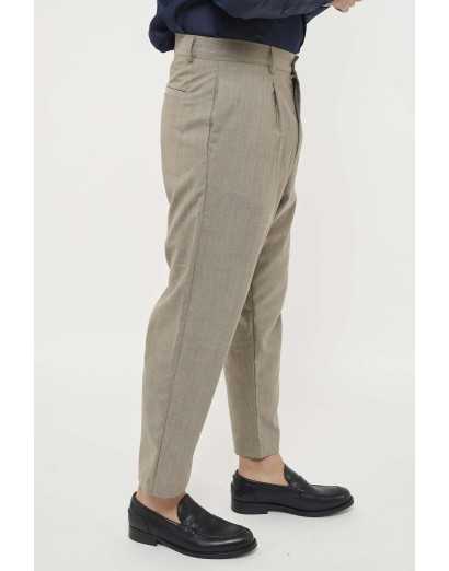Pantalone fresco lana vita...