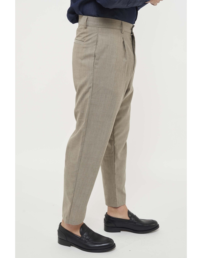 Pantalone fresco lana vita...
