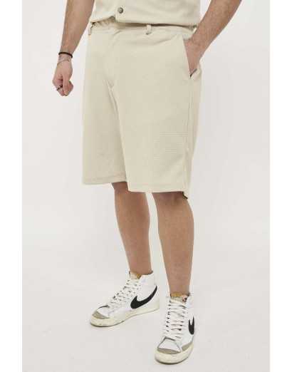 Bermuda tex piquet beige