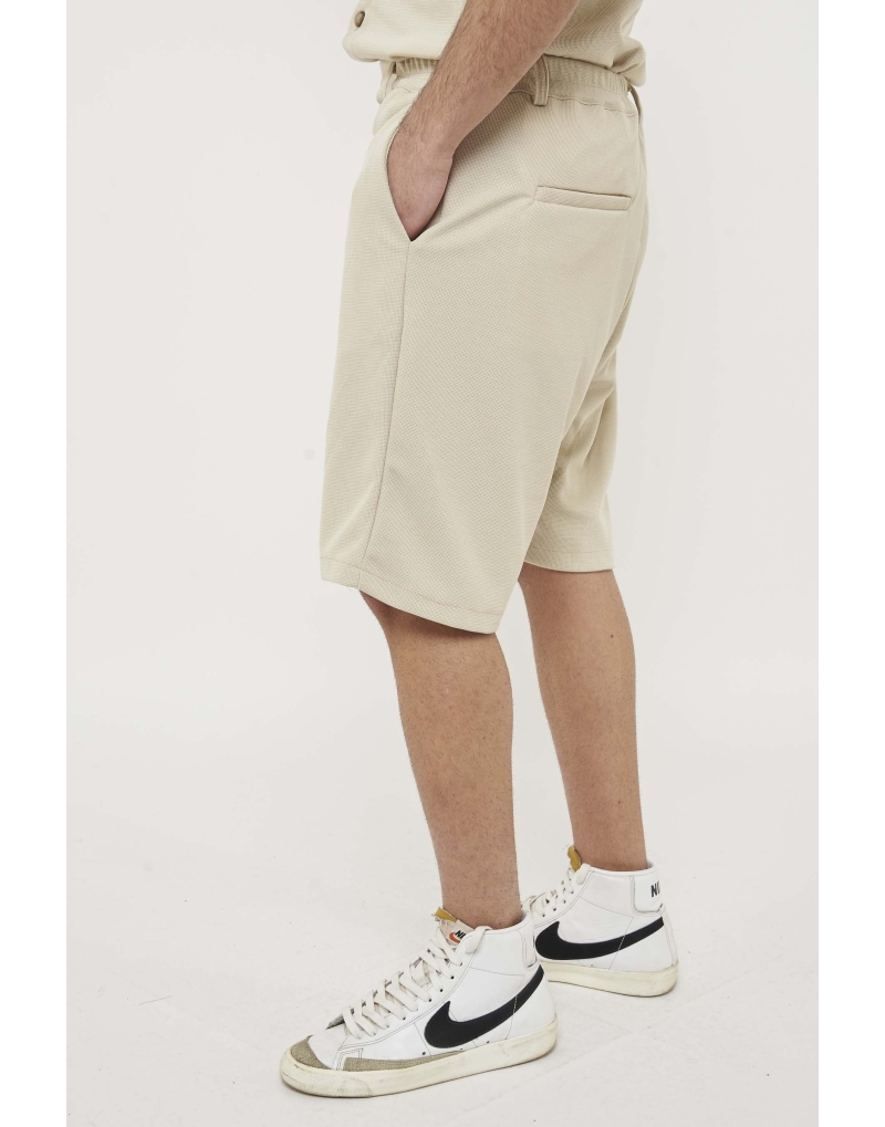 Bermuda tex piquet beige