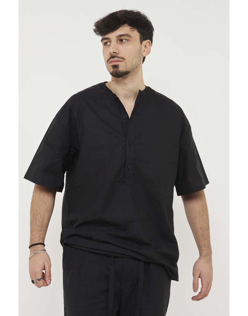Camicia 4 bottoni effetto...