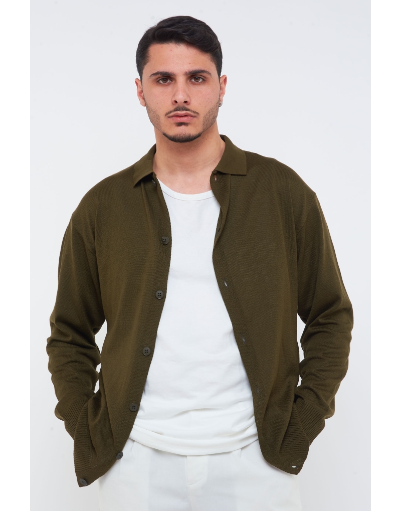 Cardigan in filo manica...