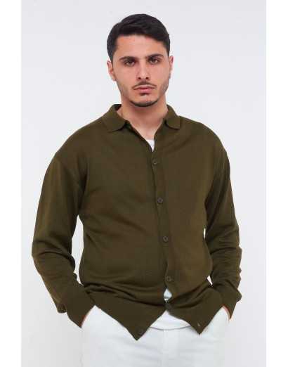 Cardigan in filo manica...