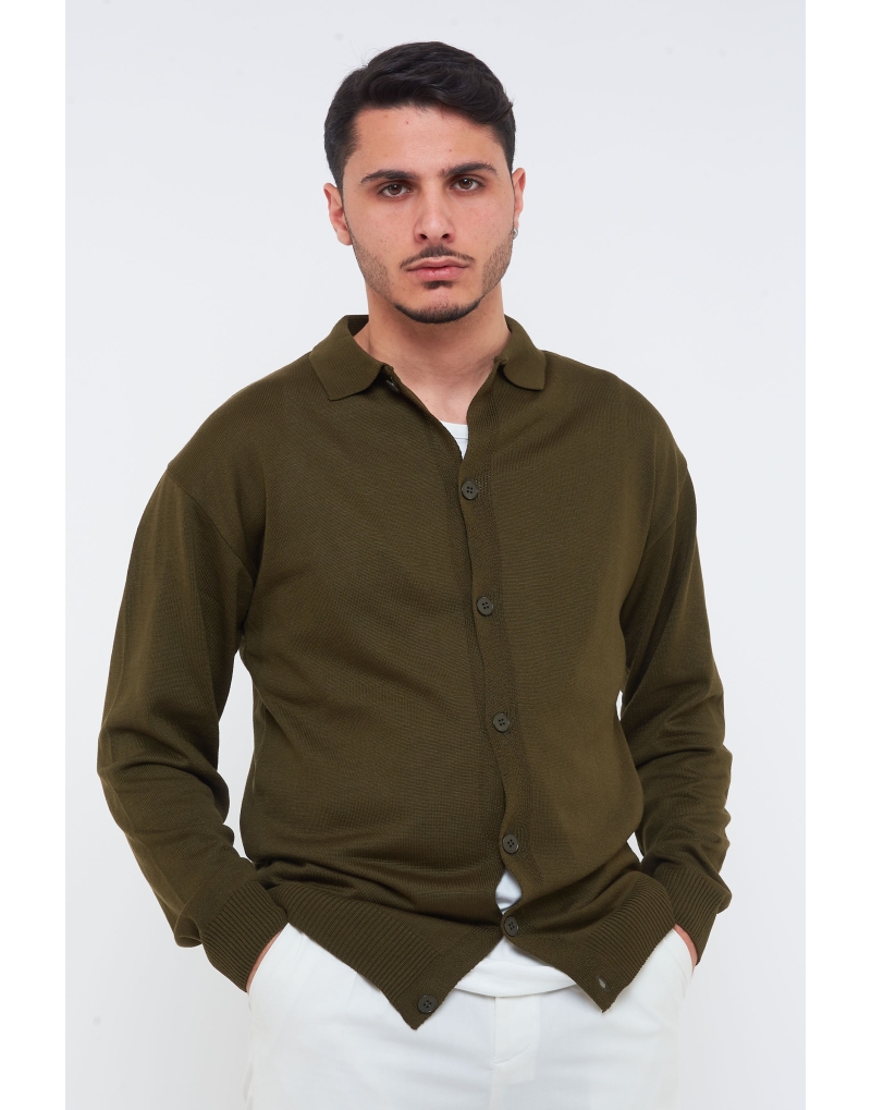 Cardigan in filo manica...
