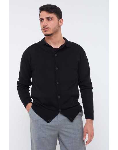 Cardigan in filo manica...