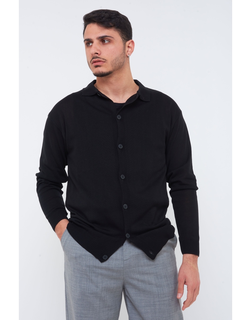 Cardigan in filo manica...