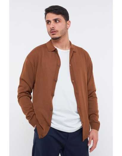 Cardigan in filo manica...