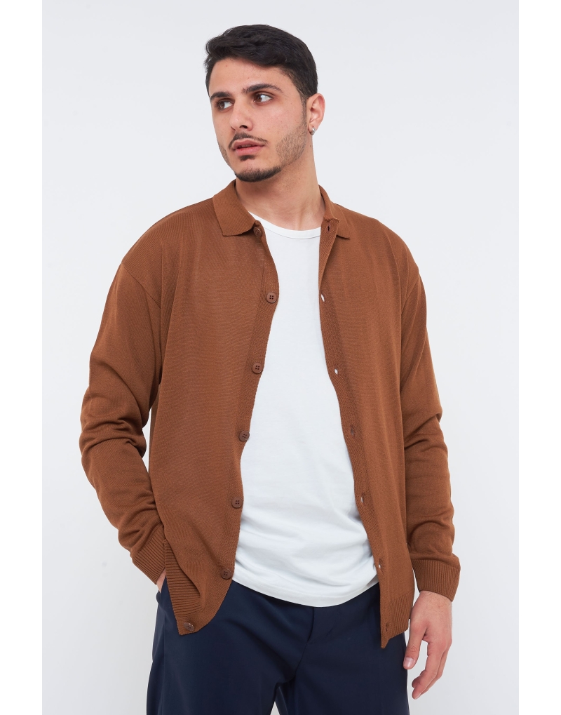 Cardigan in filo manica...