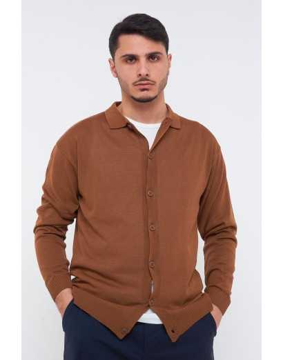 Cardigan in filo manica...
