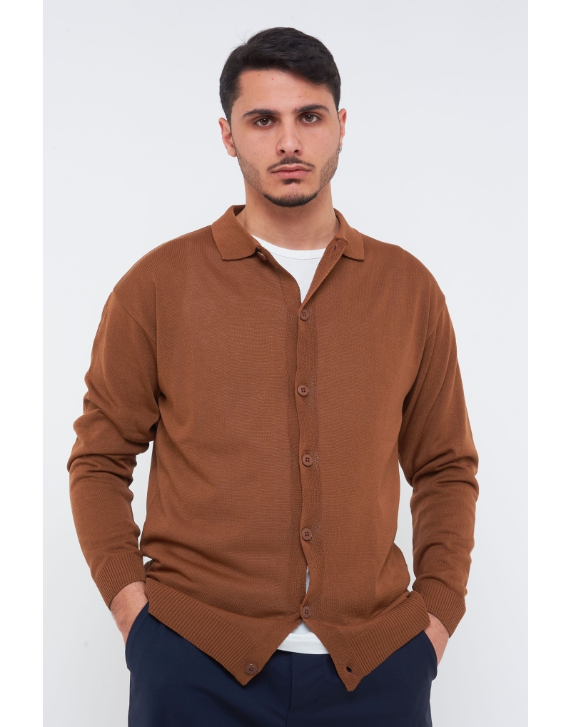 Cardigan in filo manica...