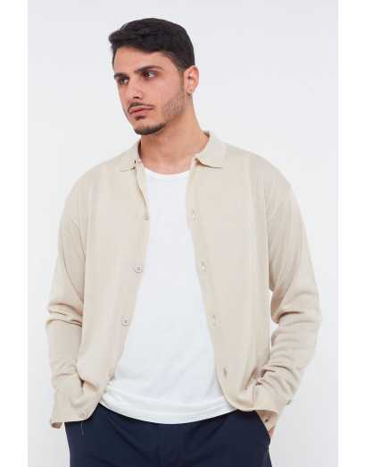 Cardigan in filo manica...