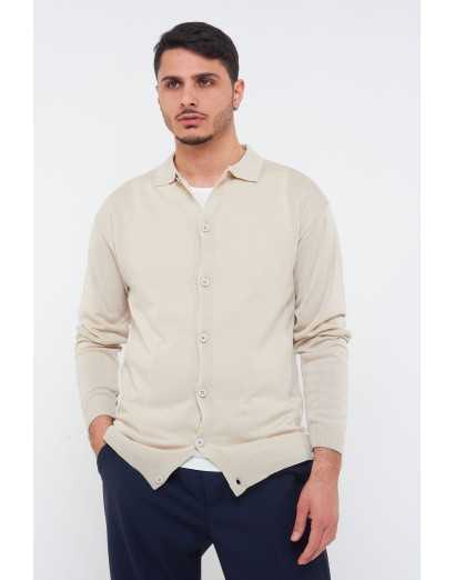Cardigan in filo manica...