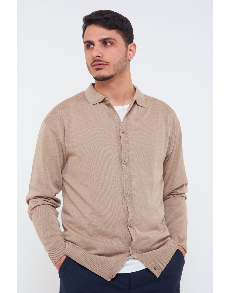 Cardigan in filo manica...