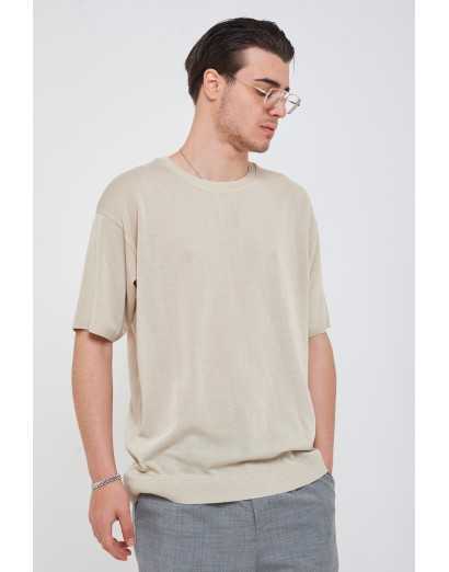 Maglione girocollo rasato...