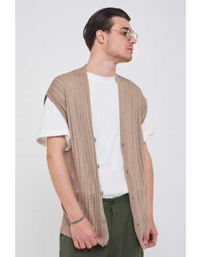 Cardigan in filo giromanica...