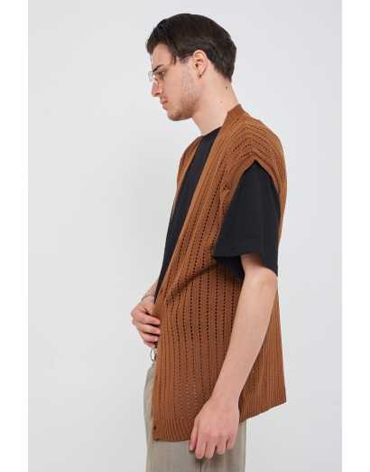 Cardigan in filo giromanica...