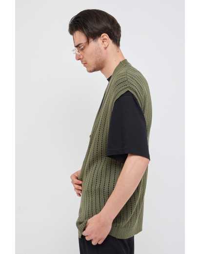 Cardigan in filo giromanica...