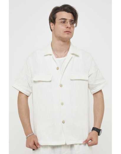 Camicia mezza manica canapa...