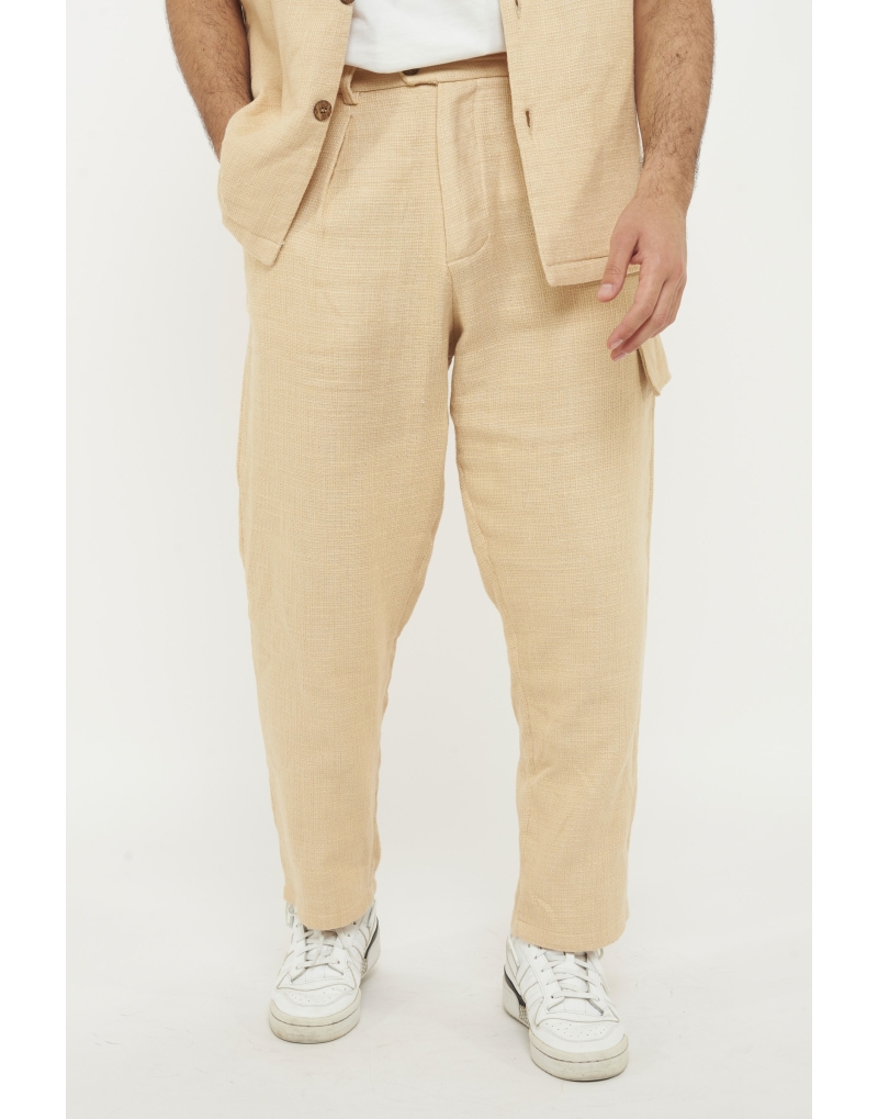 Pantalone vita alta canapa...